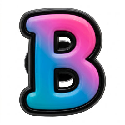 Pin's lettre B pour sabots — Pins & Co