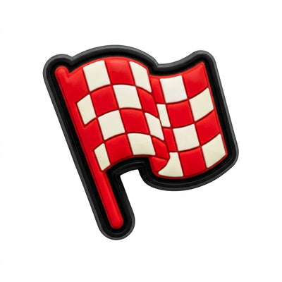 Pin's drapeau d'arrivée pour sabots — Pins & Co