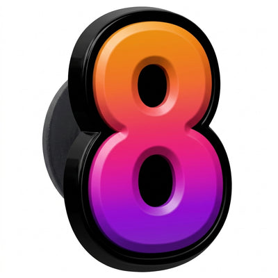 Pin's chiffre 8 pour sabots — Pins & Co