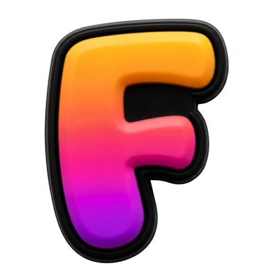 Pin's lettre F pour sabots — Pins & Co