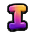 Pin's lettre I pour sabots — Pins & Co