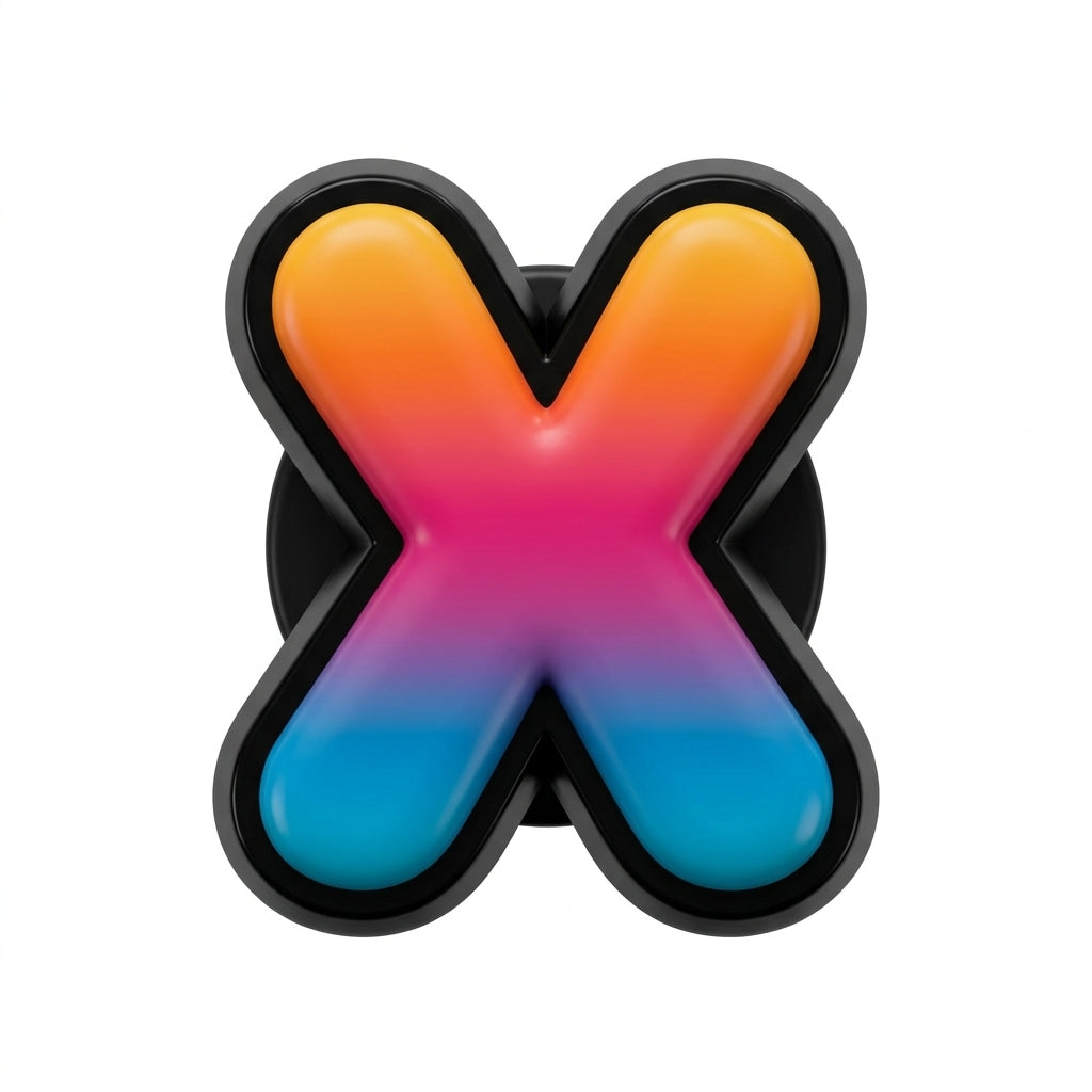 Pin's lettre X pour sabots — Pins & Co