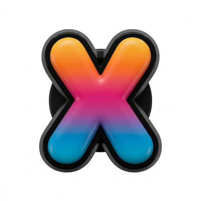 Pin's lettre X pour sabots — Pins & Co