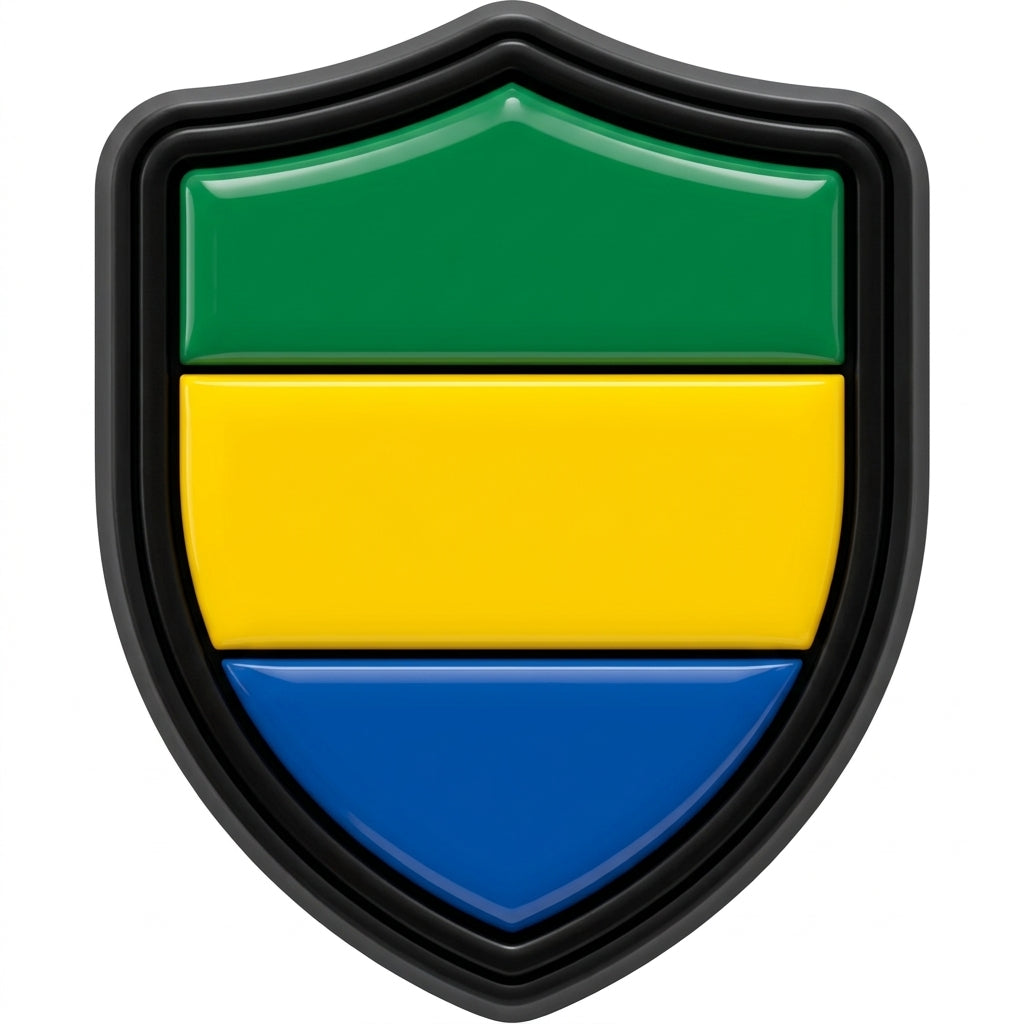 Pin's drapeau Gabon pour sabots — Pins & Co