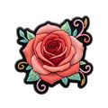 Pin's rose rouge pour sabots — Pins & Co