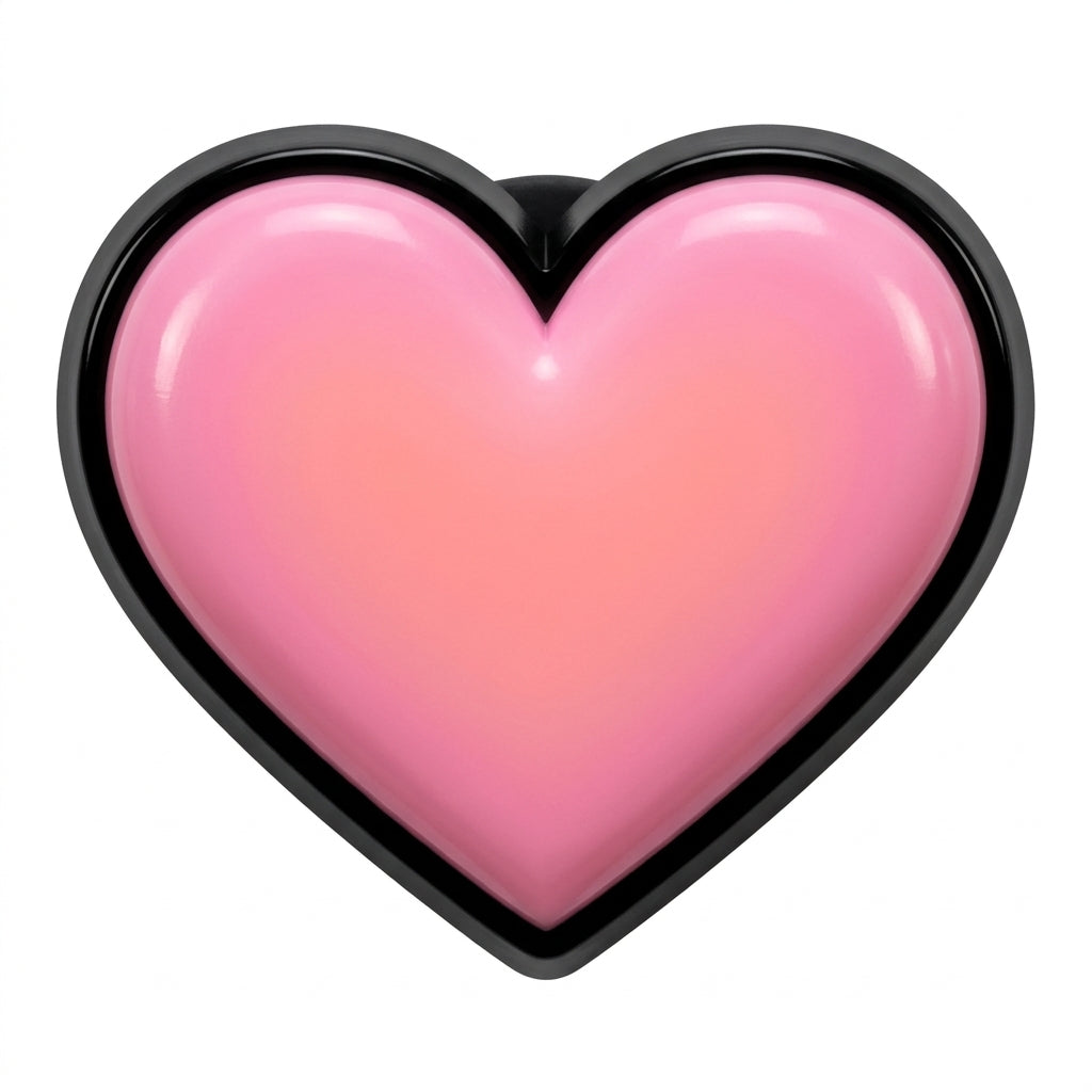 Pin's cœur rose pour sabots — Pins & Co