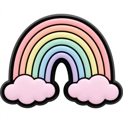 Pin's arc-en-ciel pour sabots — Pins & Co