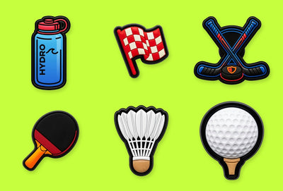 Pack Sport — 6 pin's — six pin's pour Crocs et sabots perforés