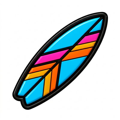Pin's surf pour sabots — Pins & Co