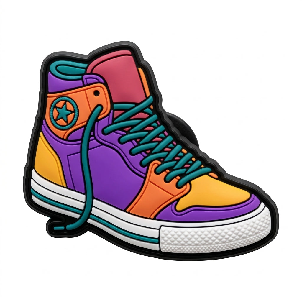 Pin's sneakers montantes pour sabots — Pins & Co