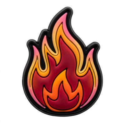 Pin's flamme pour sabots — Pins & Co